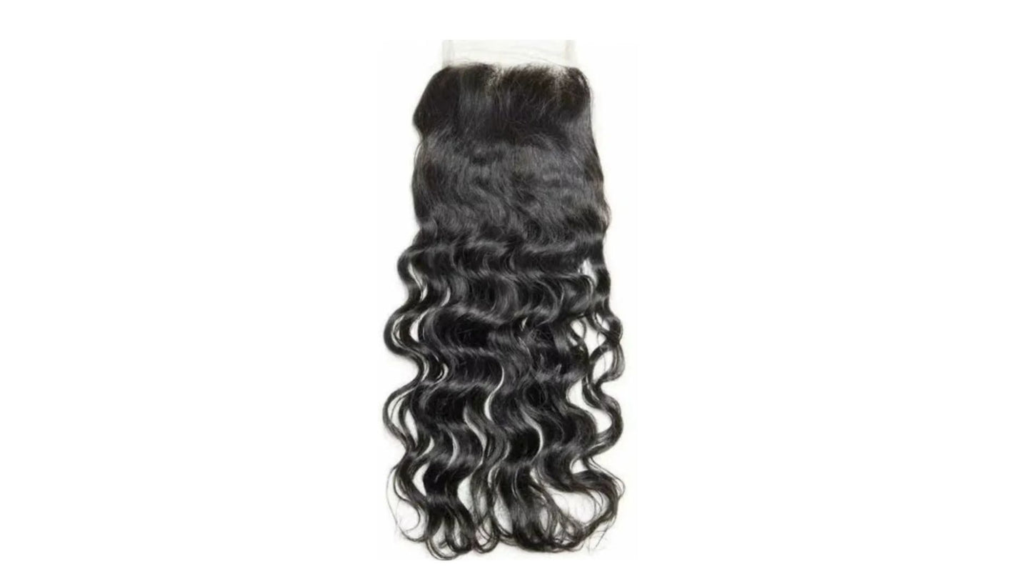 Raw Indian Wavy 5x5 Transparent Closure