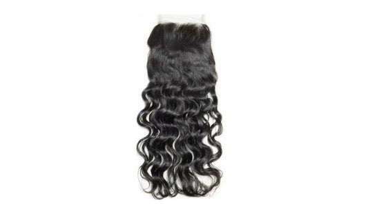 Raw Indian Curly 5x5 Transparent Closure