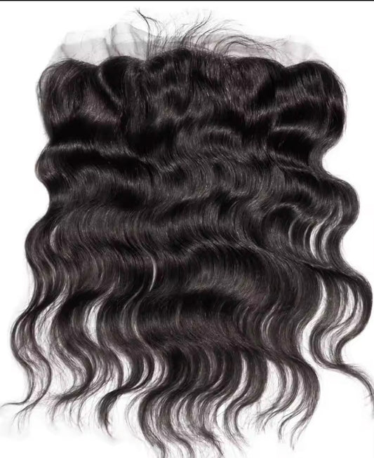 Raw Indian Curly Transparent Frontal